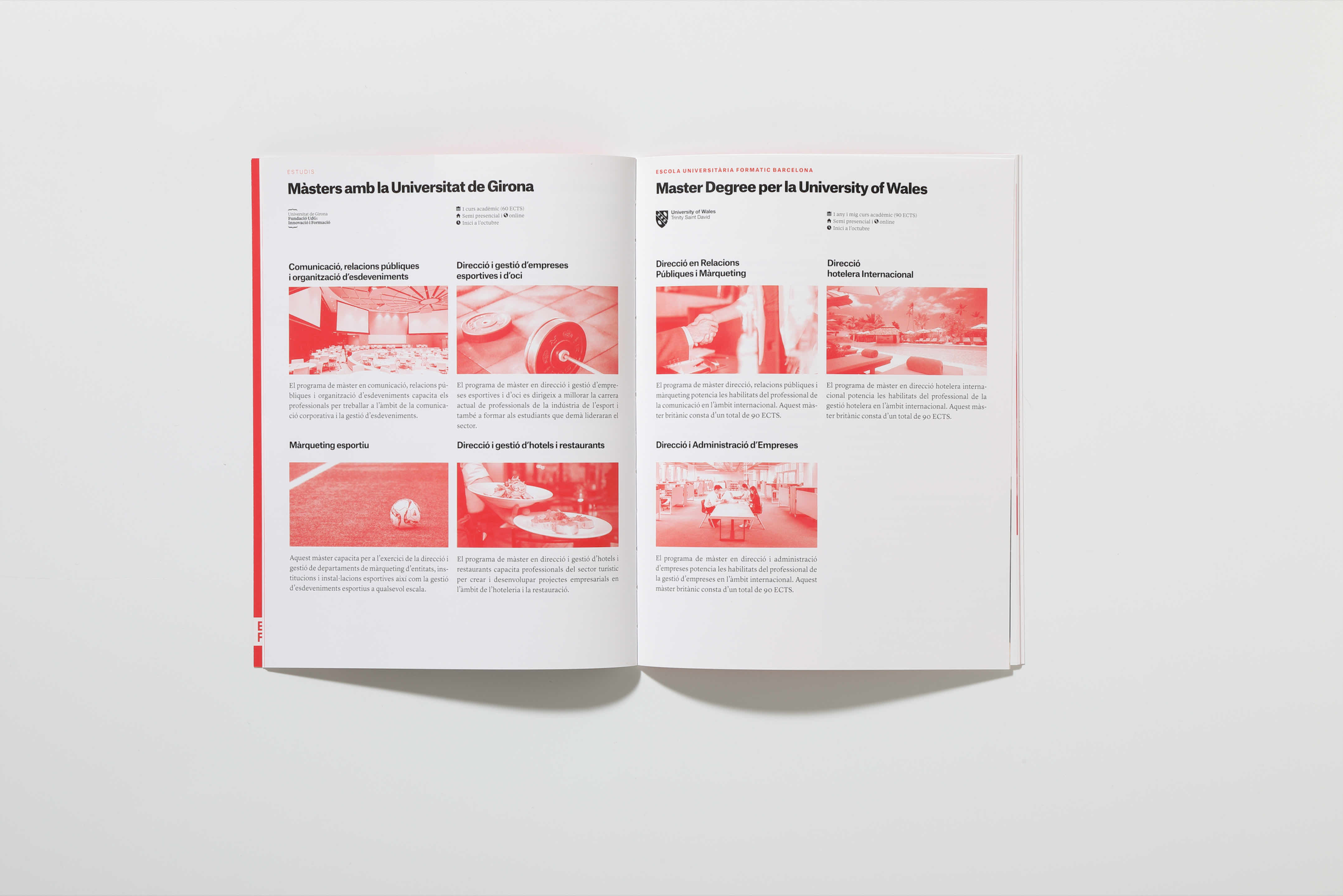 <span><span>Mockups de l'interior de diferents p&agrave;gines de la revista ESCOLA UNIVERIST&Agrave;RIA FORMATIC BARCELONA. Dissenyat per l'estudi ESIETE de branding i comunicaci&oacute;.</span></span>